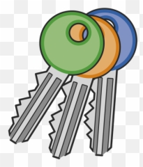 Three Keys - Clipart Emoji