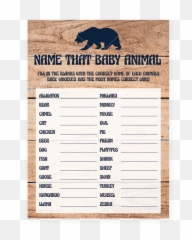 Free Clipart Download - Printable Emoji Baby Animal Names Shower Game