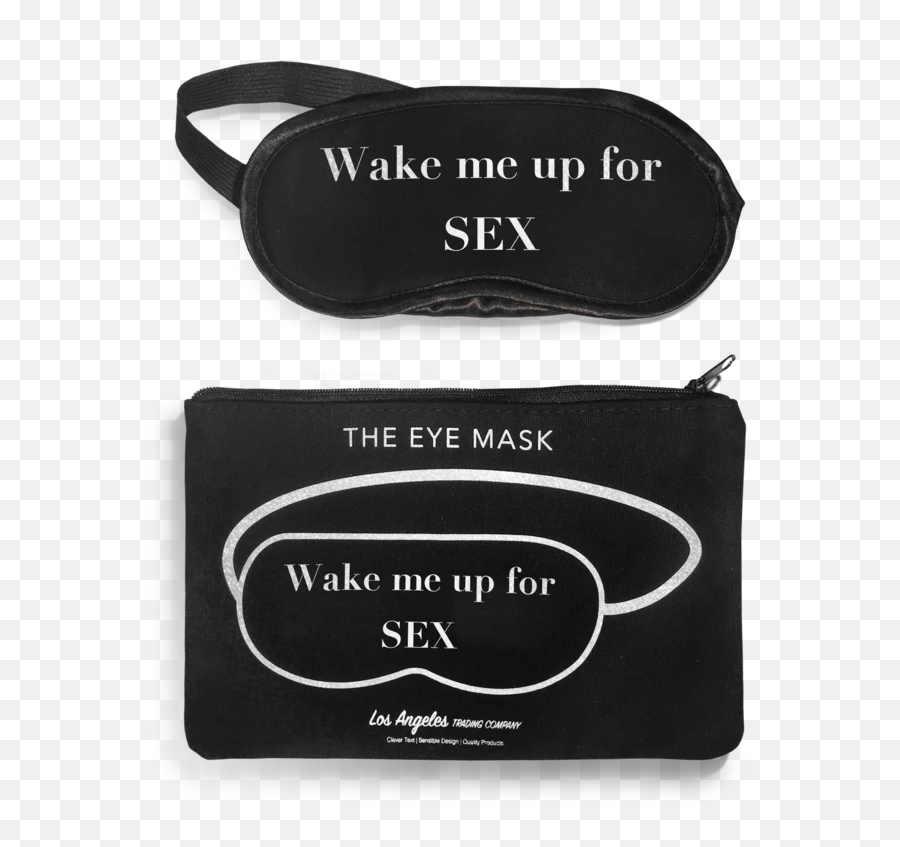 La Trading Co - Wake Me Up For Sex Eye Mask Emoji,Wake Up Emoji
