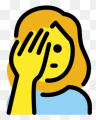 Woman Facepalming - Clip Art Emoji
