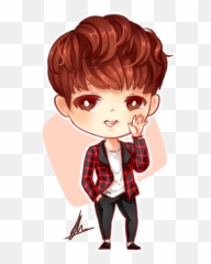 Download Fanart Of Rapmon From Bts - Chibi Jin Png Emoji