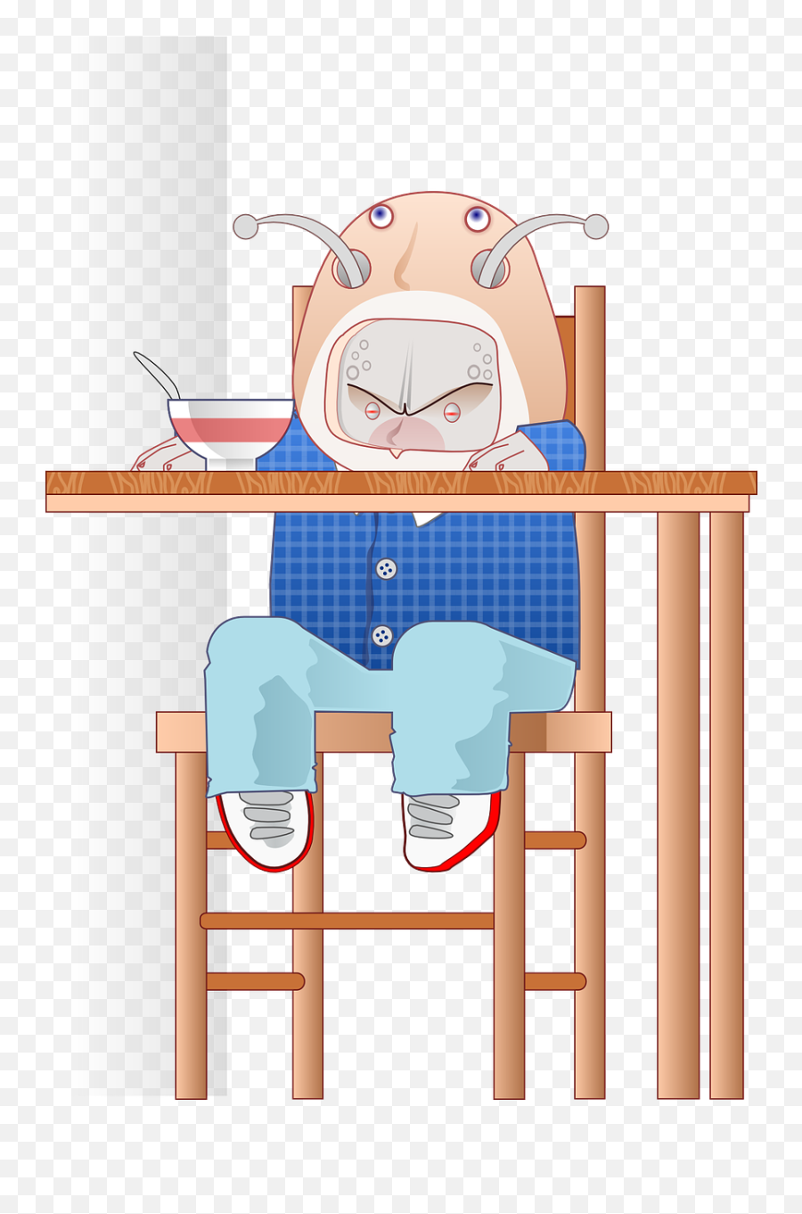 Alien Baby Eating High Chair Png Picpng - Clip Art Emoji,Chair Emoji
