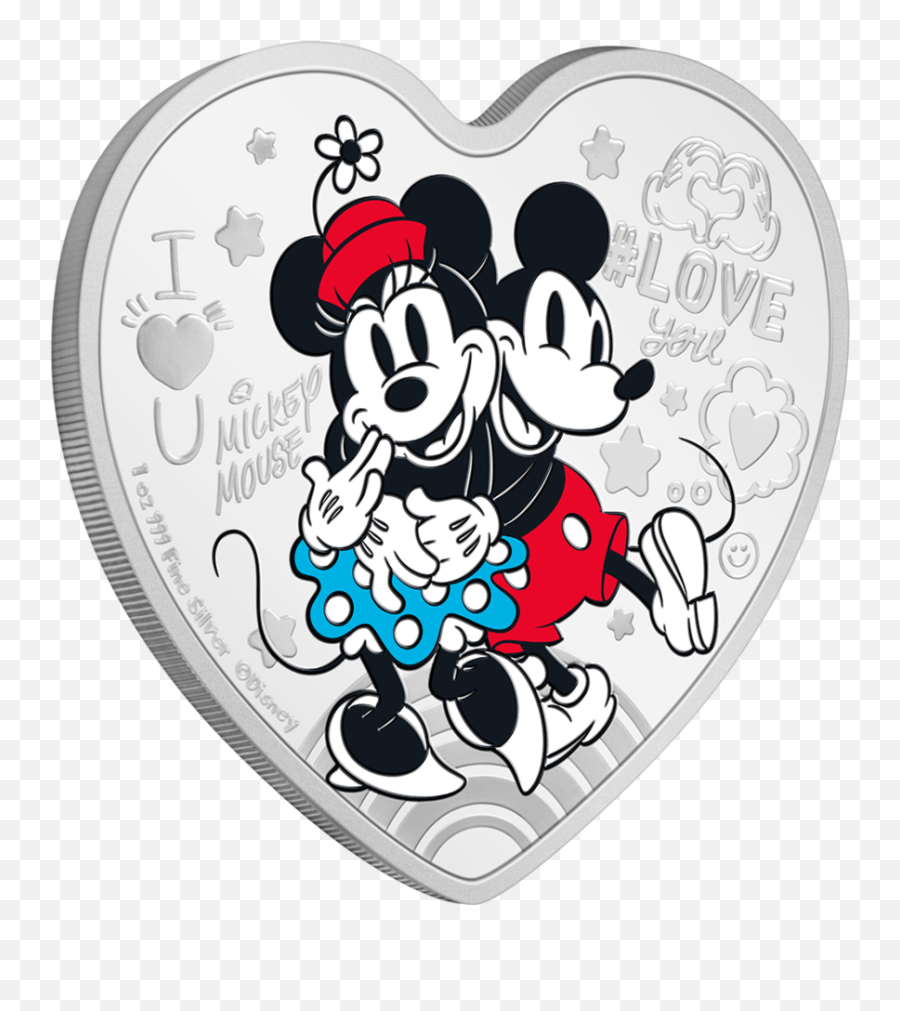Ultimate Couple 1oz Silver Coin - Minnie Mouse Emoji,Coins Emoji