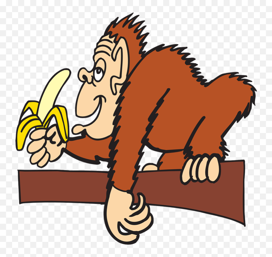 Free Monkey Eating Banana Clip Art - Clipartix Clipart Monkey Eating Banana Emoji,Banana Emoji Png