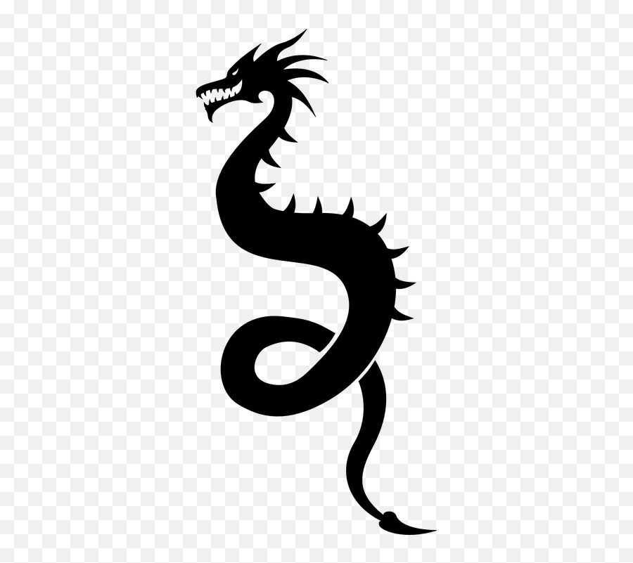 Dragon Chinese Dinosaur Mythical - Simple Chinese Dragon Clipart Emoji,Chinese Emoji Symbols