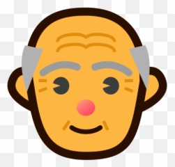 Older Man Emoji For Facebook Email Sms - Elderly Smiley Face Icon,Old Man Emoji