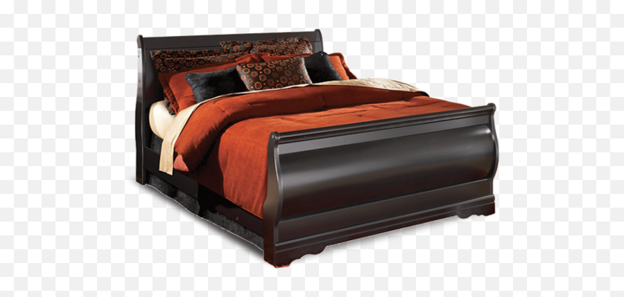 Bed With Red Cover - Sleigh Bed Emoji,Emoji Bed Covers