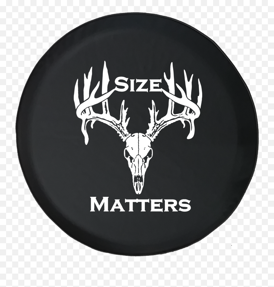 Size Matters Hunting Deer Antlers Skull - Deer Skull With Guns Emoji,Deer Hunting Emoji