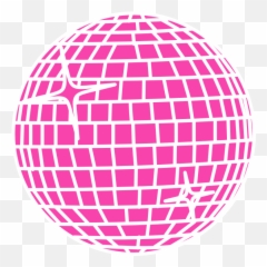Disco Clipart Pink Transparent Free For Download - Ball Silhouette Png Emoji