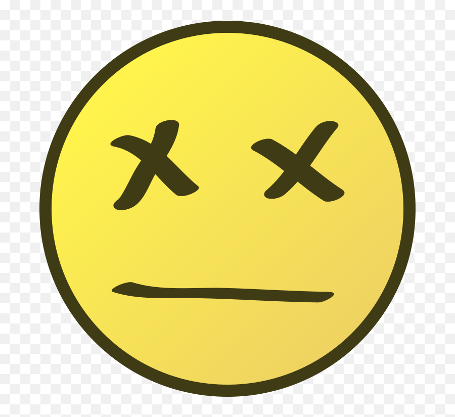 Sert - Dead Smiley Face Transparent Png Emoji,Emoticons