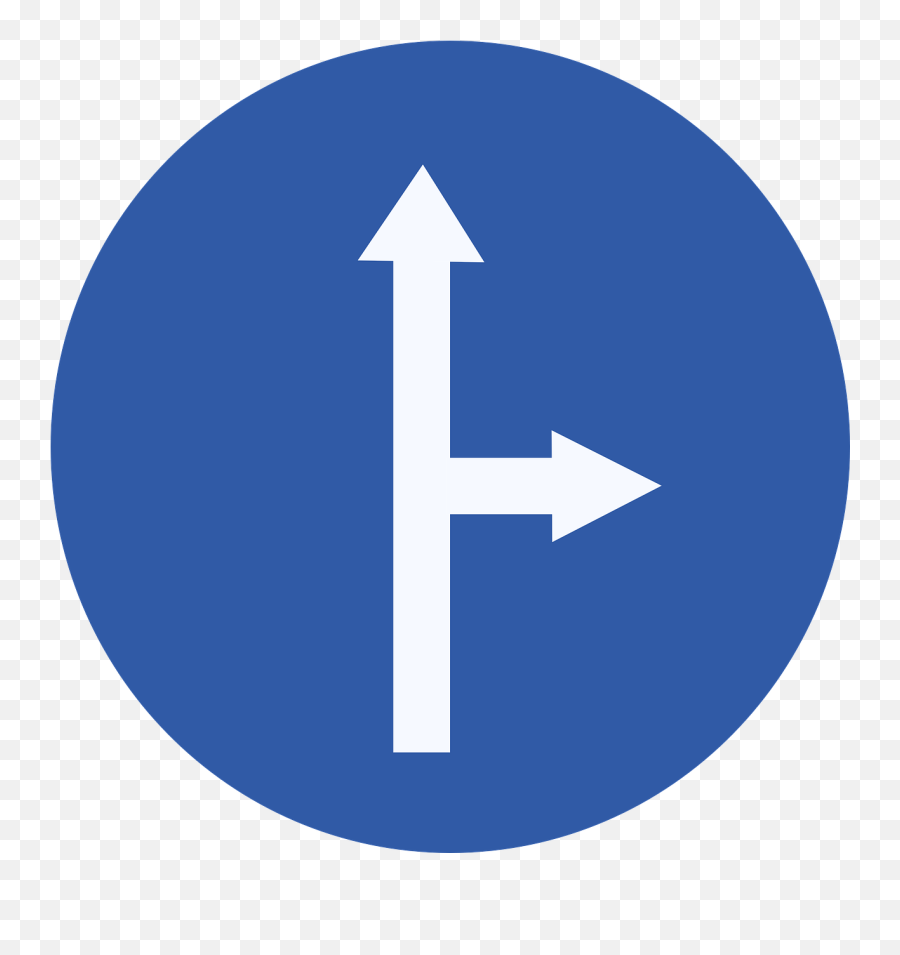 Straight Right Sign Road Sign Roadsign - Intersection Lines Objects Examples Emoji,Trademark Emoticon