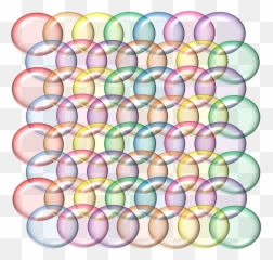 Rainbow Bubbles Translucent 3d Red - Circle Emoji