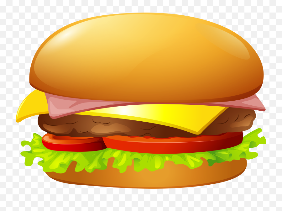 Hamburger Cartoon Clipart - Transparent Background Burger Clipart Emoji,Emoji Hamburger