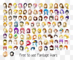 Edit Kits - Fantage Hair Emoji,Xo Emoticon