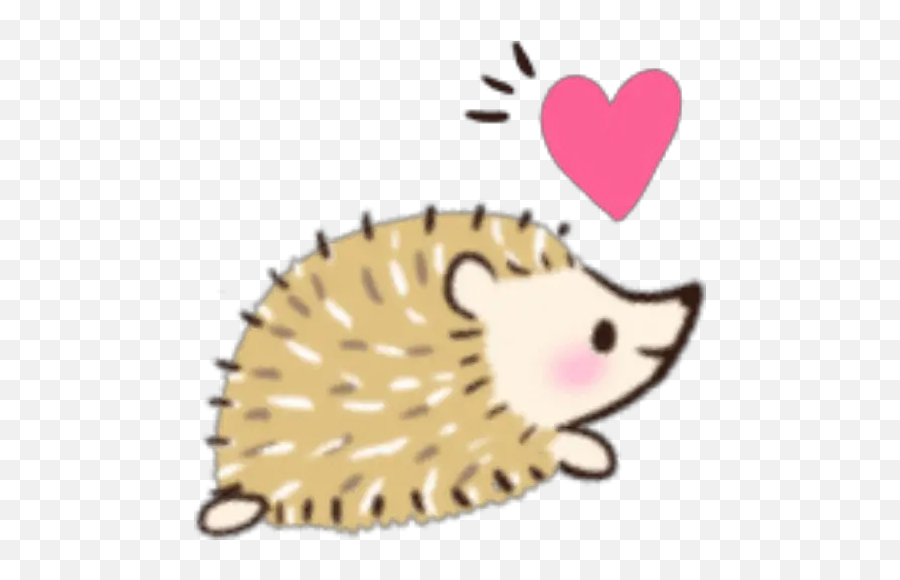 Little Hedgehog Stickers For Whatsapp - Domesticated Hedgehog Emoji,Hedgehog Emoji