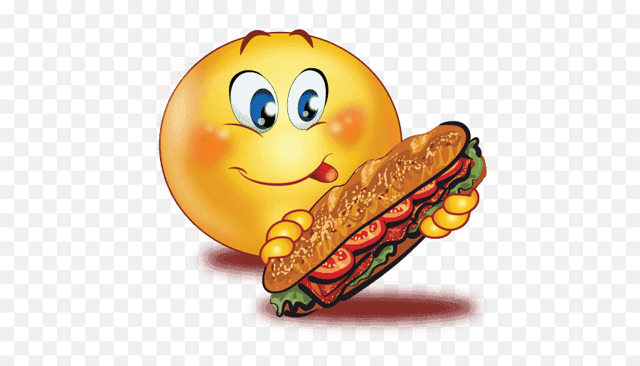 Party Hard Emoji Transparent Background Png Mart - Emoji Eating Sandwich,Party Emoji Png
