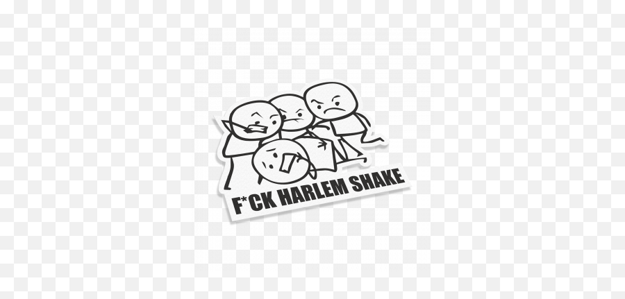 Fuck Harlem Shake Stickers Car Moto Bike 3d Stickers - Holding Hands Emoji,Flag Horse Dance Music Emoji