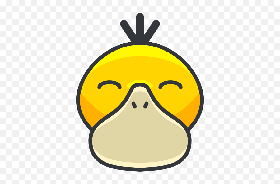 Creature Character Psyduck Pokemon Gaming Avatar - Pokemon Icon Png Emoji,Pikachu Emoticon