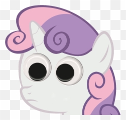 Design A Footer For The - Mlp Sweetie Belle Stare Emoji