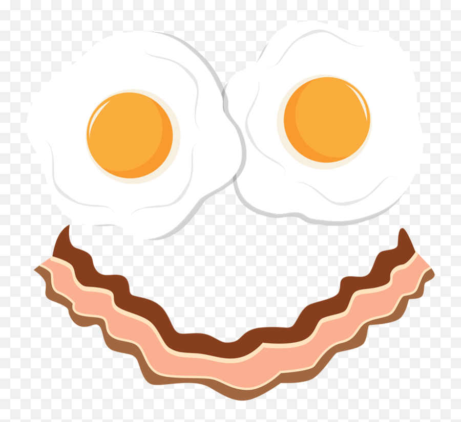 Bacon And Eggs Smile Wall Sticker - Ovo Com Bacon Png Emoji,New Bacon Emoji