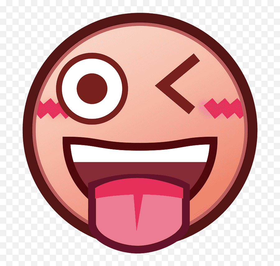 Winking Face With Tongue Emoji Clipart - Tongue Out Clipart,Green Tongue Emoji