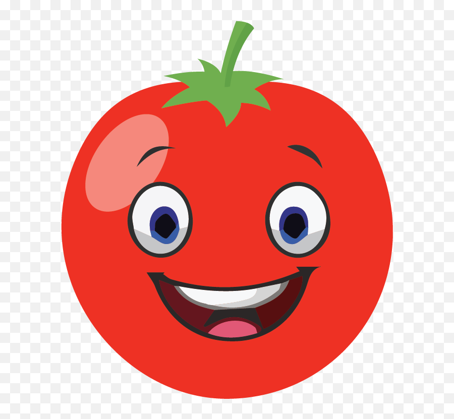 Fruit Tomato Expression Laughter - Smiley Emoji,Fruit Emoticon