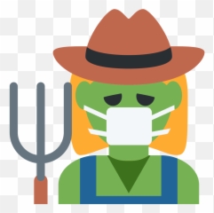 Emoji Face Mashup Bot on Twitter u200d Woman Farmer -