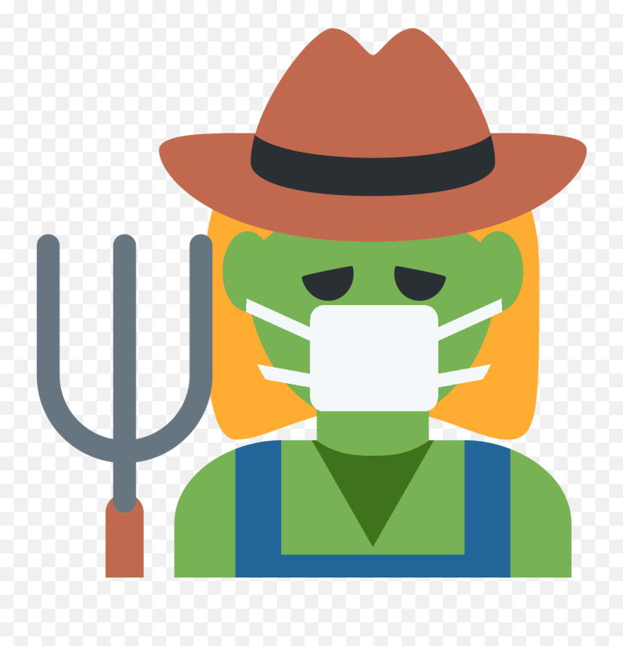 Emoji Face Mashup Bot On Twitter U200d Woman Farmer - Emoji,Nauseated Emoji