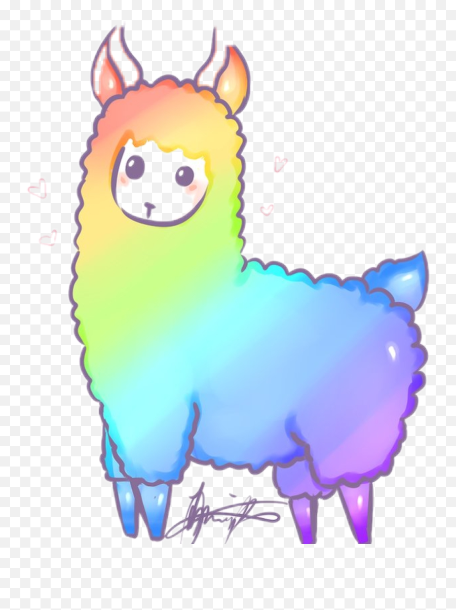Llama Clipart Picsart - Cartoon Llama Emoji,Alpaca Emoji