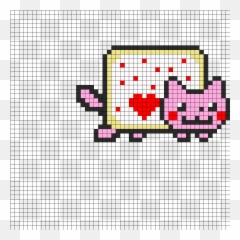 Kandi Patterns - Nyan Cat Transparent Emoji