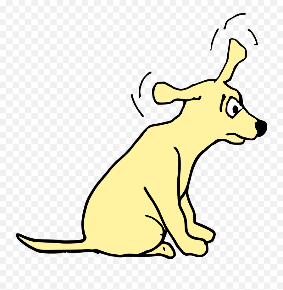 Agitated Cartoon Dog Startled - Cartoon Startled Dog Emoji,Drunk Emoticon