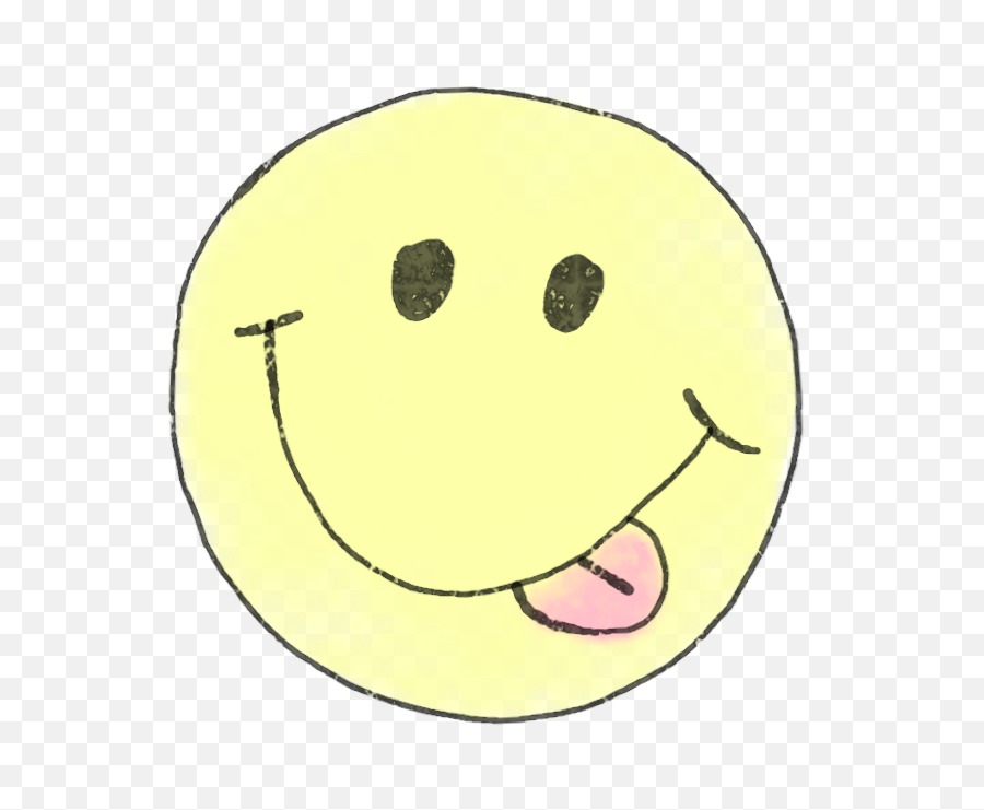 Cute Colorful Watercolor Handpainted - Circle Emoji,Emoji Yummy