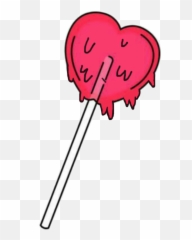 Candy Lollipop Sugar Melting Sad Love - Heart Emoji