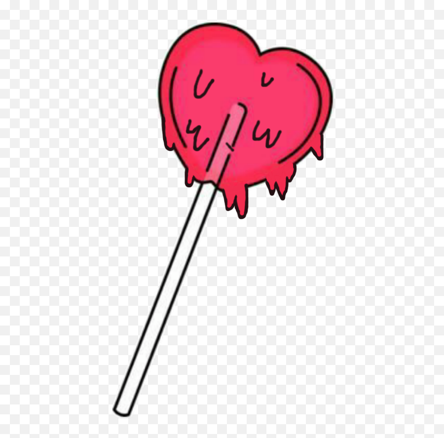 Candy Lollipop Sugar Melting Sad Love - Heart Emoji,Melting Heart Emoji