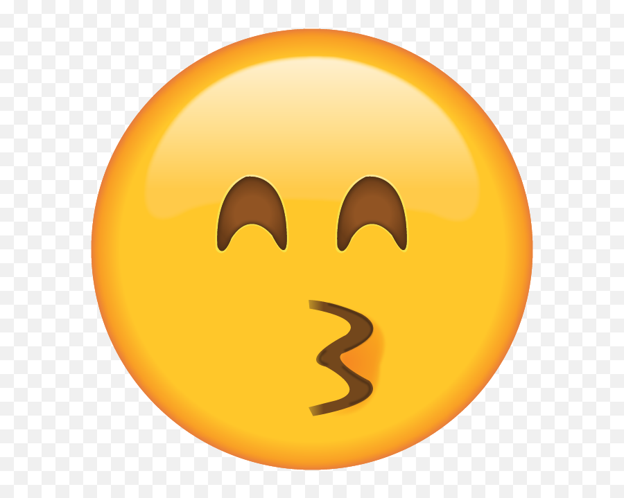 Download Emoji Icons Png - Kissing Face With Smiling Eyes Emoji,Dabbing Emoji