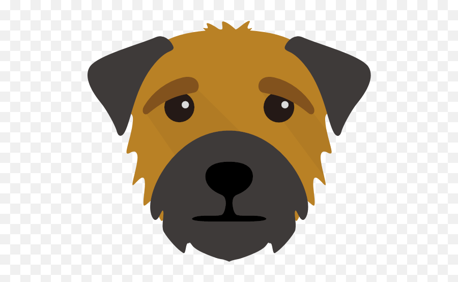Your Personalised Border Terrier Shop - Border Terrier Cartoon Cute Emoji,Puppy Eye Emoji