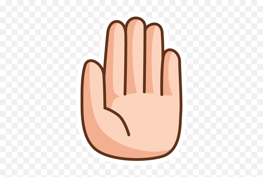Just - Talk To The Hand Sign Emoji,Talk To The Hand Emoticon