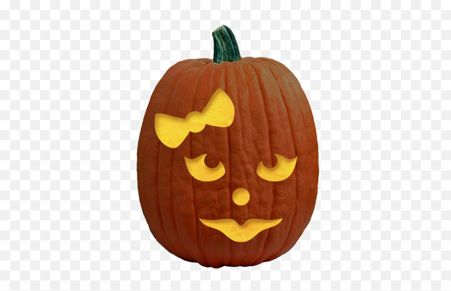 Pumpkin Carving Pumpkin Carving - Girl Face Pumpkin Carving Emoji,Swirly Eye Emoji