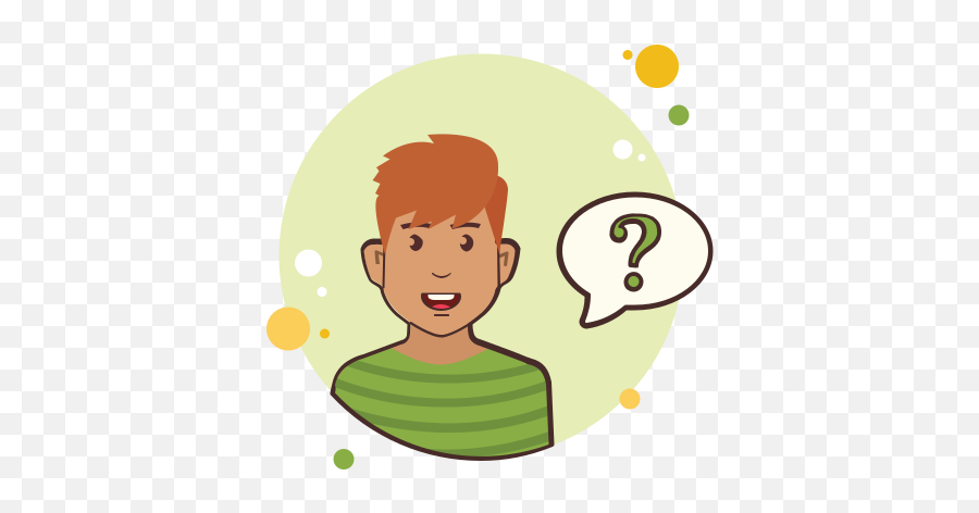 Ginger Man Question Mark Icon - Question Mark Man Icon Png Emoji,Question Mark Emoji