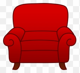 Chair Clip Cartoon Transparent Png - Red Armchair Clipart Emoji,Chair Emoji