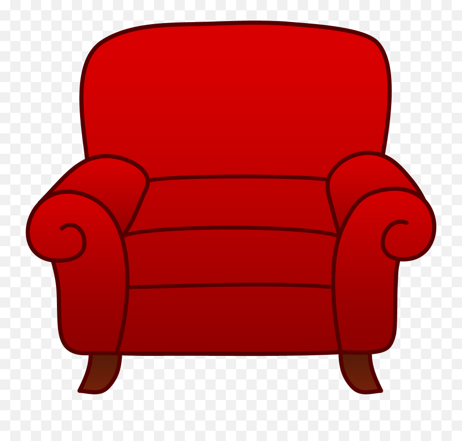 Chair Clip Cartoon Transparent Png - Red Armchair Clipart Emoji,Chair Emoji
