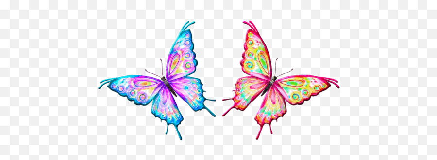 Free Butterfly Animated Gif Transparent Download Free Clip - Moving Animated Butterfly Gif Emoji,Moth Emoji