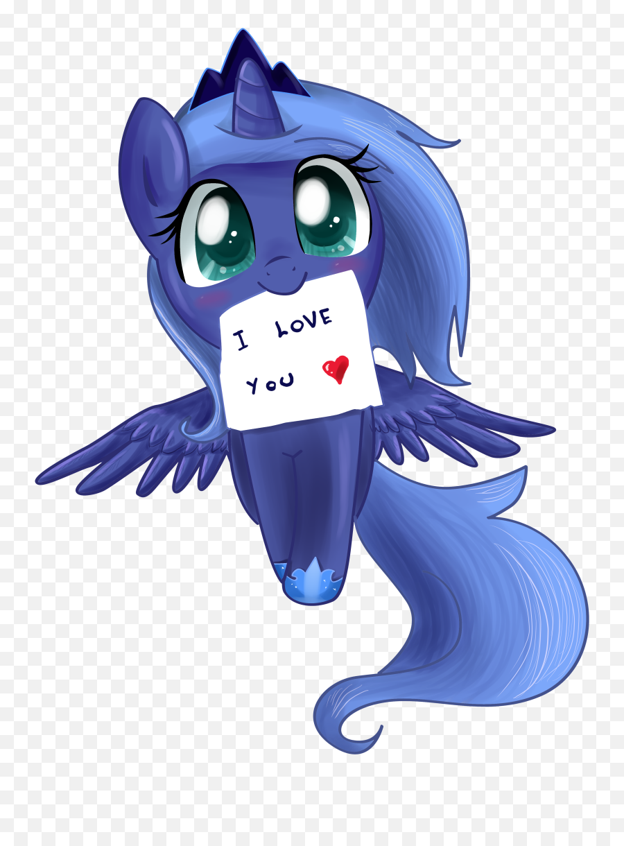 I My - My Little Pony Luna Cute Emoji,Perv Emoji