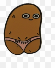 Hot Potato Pin - Potato Enamel Pin Emoji,Thong Emoji