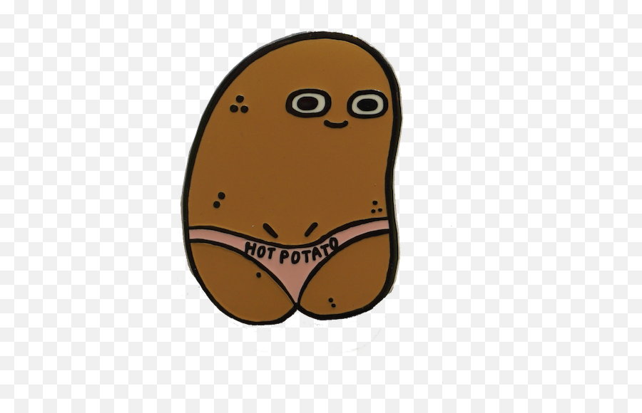 Hot Potato Pin - Potato Enamel Pin Emoji,Thong Emoji