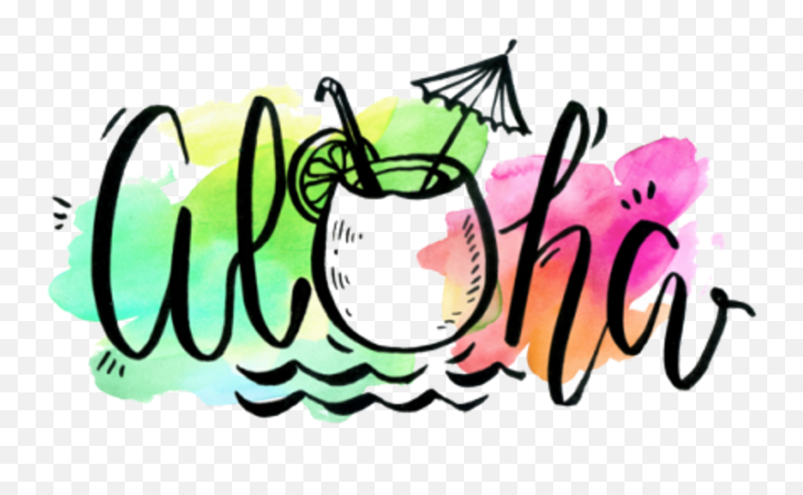 Aloha Hawaiian Clipart Png - Hawaiian Aloha Clip Art Emoji,Aloha Emoji