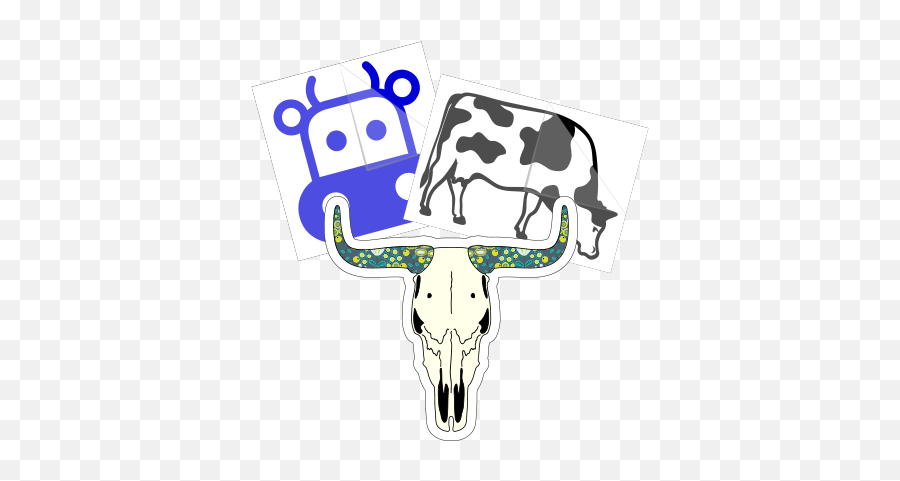 Fun Animal Car Stickers Animal Window Decals - Clip Art Emoji,Cat Cow Horse World Emoji