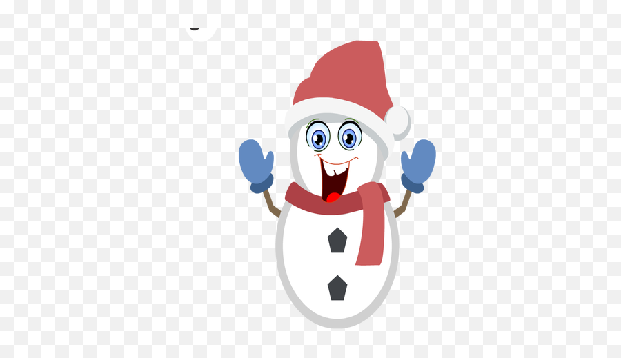 Silly Christmas Snowman By Damien Ramsawak - Snowman Emoji,Iphone Shrug Emoji