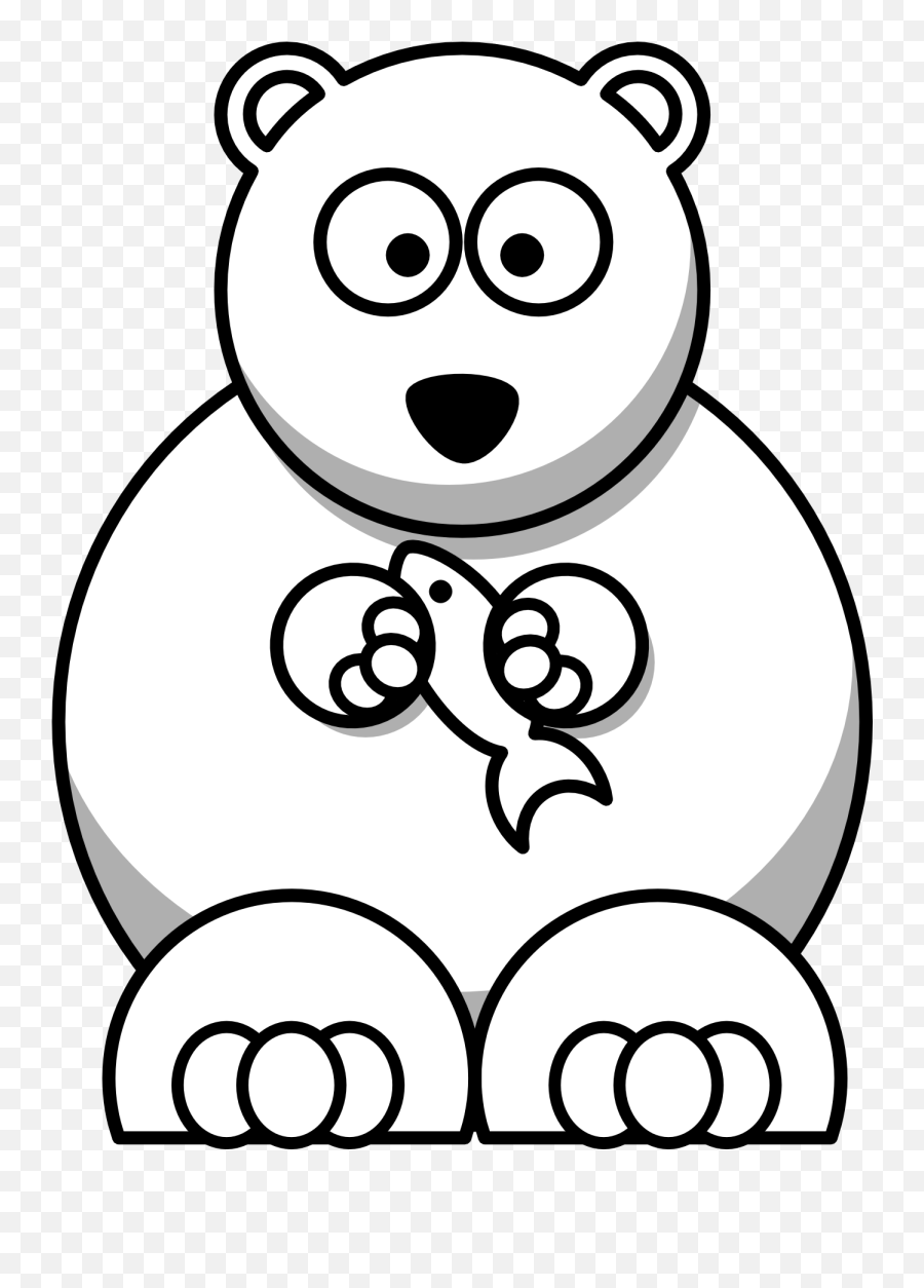 Cartoon Polar Bear Transparent U0026 Png Clipart Free Download - Ywd Cartoon Clipart Polar Bear Emoji,Bear Black And White Emoji