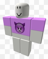 Purple Belly Shirt Emoji Devil - Roblox Red Aesthetic Shirt,Purple Emoticon